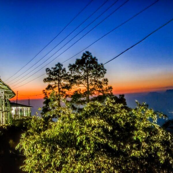 A view of the Vaishno Devi shrine from above.